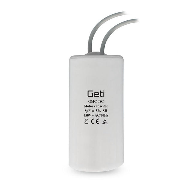 Kondenzátor rozběhový motorový  8uF 450V GETI GMC 08C