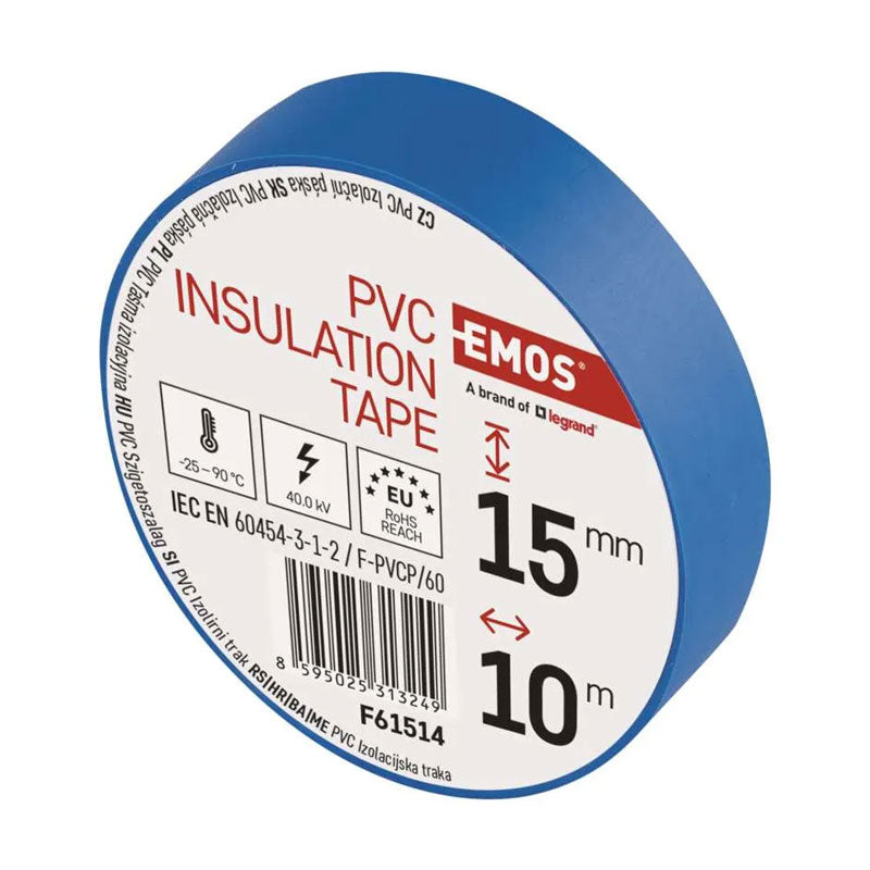 Páska izolační PVC 15mm/10m modrá EMOS 1ks