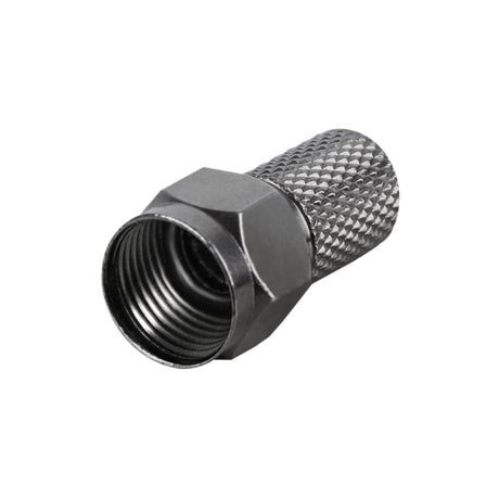 Konektor F HQ 7.0mm gum. kroužek, černý