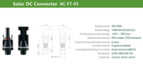 Konektor pro solární panely MC4 GETI na panel 1200V female