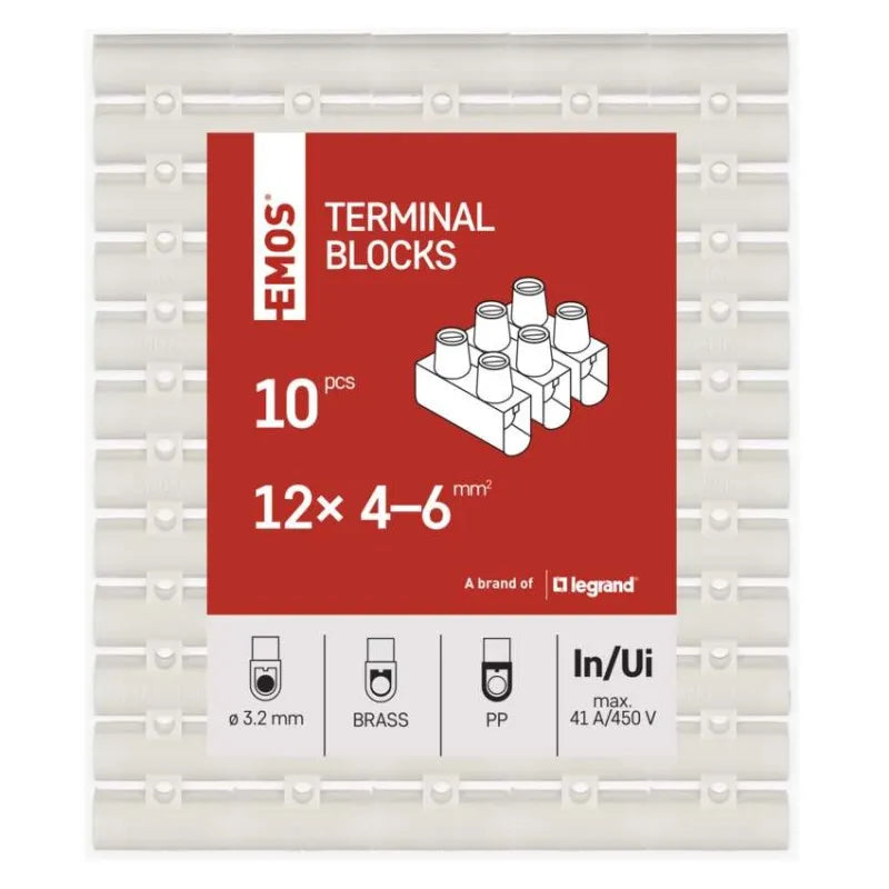 Svorkovnice EMOS A4106 12× 4–6mm2 10ks