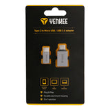 Adaptér YENKEE YTC 021 USB C na Micro USB,USB A