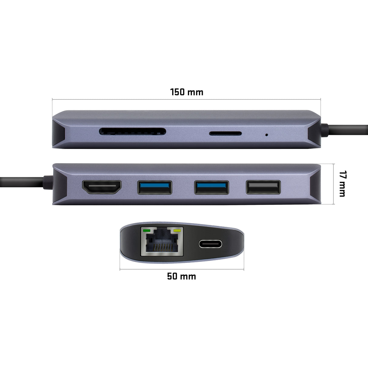 USB-C hub YENKEE YTC 081