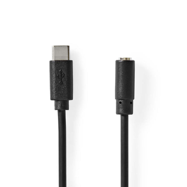 Kabel USB-C - zástrčka 3,5mm NEDIS CCGB65960BK10