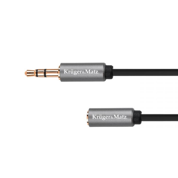 Kabel Jack 3,5mm konektor/Jack 3,5mm zdířka 1m KRUGER & MATZ KM1229 Basic