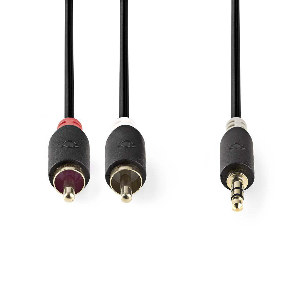 Kabel Jack 3,5mm stereo/2x Cinch 0,5m NEDIS CABW22200AT05