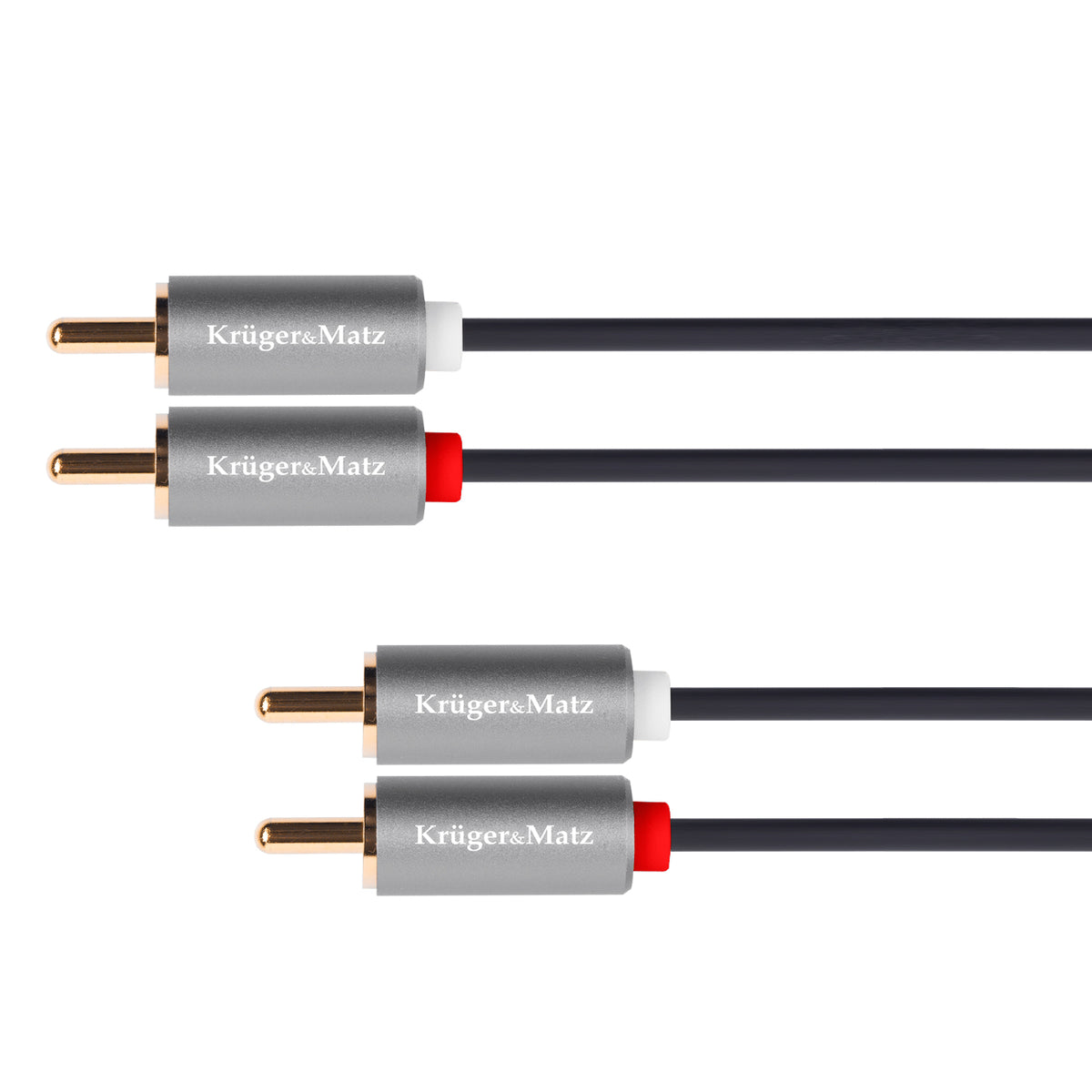 Kabel 2x Cinch konektor/2x Cinch konektor 1m KRUGER & MATZ KM1213 Basic
