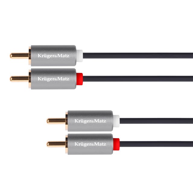 Kabel 2x Cinch konektor/2x Cinch konektor 1,8m KRUGER & MATZ KM1209 Basic