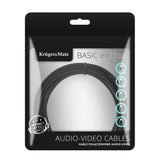 Kabel Jack 3.5mm stereo/2x Cinch 1,8m KRUGER & MATZ KM1214 Basic