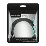 Kabel Jack 3,5mm konektor/Jack 3,5mm konektor 1m KRUGER & MATZ KM1226 Basic