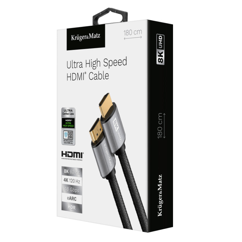 Kabel KRUGER & MATZ KM1265 HDMI 2.1 8K 1,8m