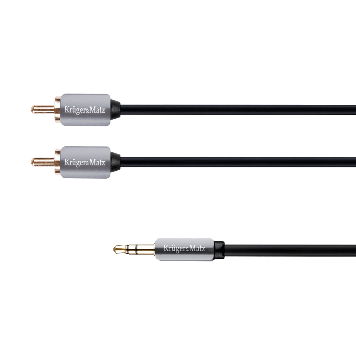 Kabel Jack 3.5mm stereo/2x Cinch 1m KRUGER & MATZ KM0309
