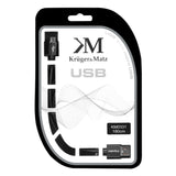 Kabel KRUGER & MATZ KM0331 USB/micro USB 1,8m Black