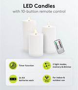 Svíčka LED GOOBAY 64786 Outdoor sada 3ks
