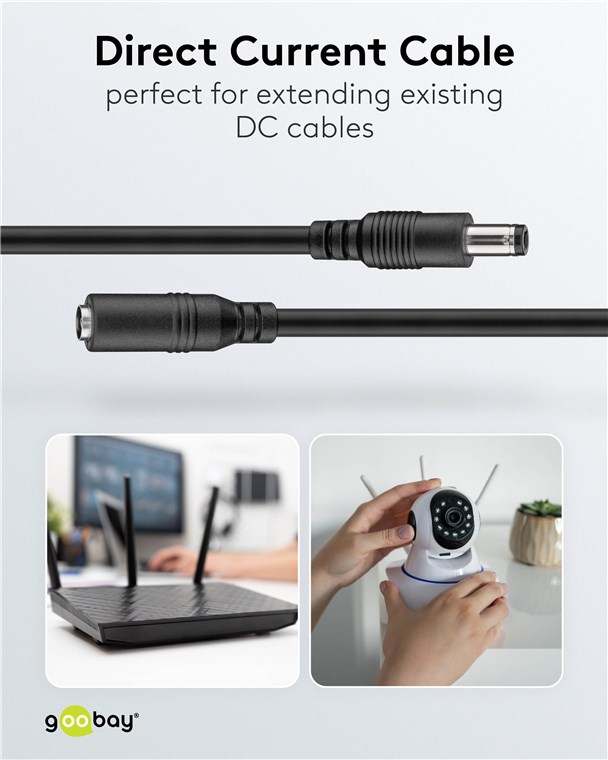 Kabel prodlužovací DC GOOBAY 76671 5m