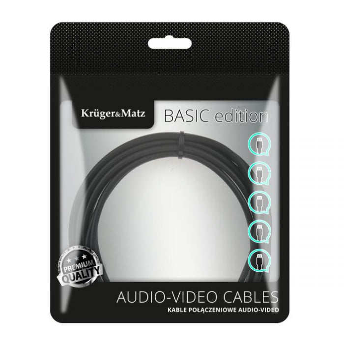 Kabel optický TOSLINK KRUGER & MATZ KM1222 Basic 10m