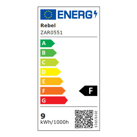 Žárovka LED E27 8,5W A60 bílá teplá REBEL ZAR0551