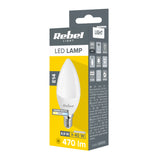 Žárovka LED E14 5W bílá teplá REBEL ZAR0558