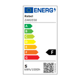 Žárovka LED E14 5W bílá teplá REBEL ZAR0558