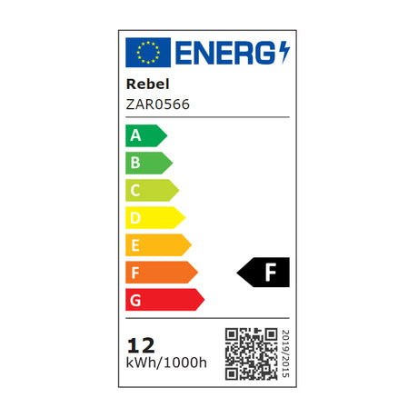 Žárovka LED E27 12W A60 bílá teplá REBEL ZAR0566
