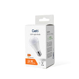 Žárovka LED E27 12W A60 bílá teplá GETI