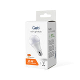 Žárovka LED E27 15W A70 bílá teplá GETI