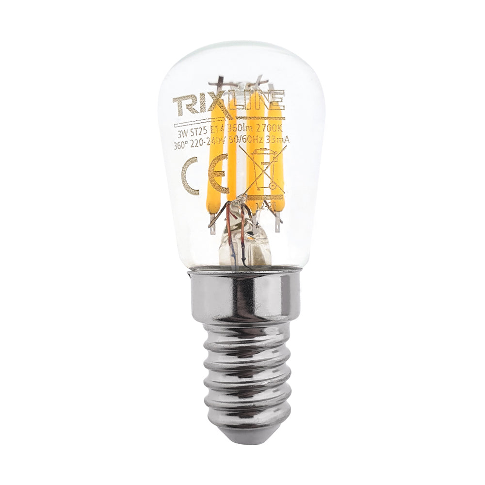 Žárovka Filament E14 3W bílá teplá TRIXLINE ST25