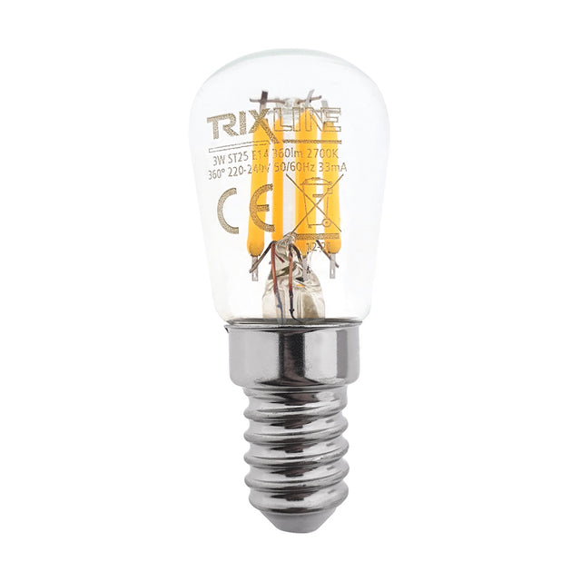 Žárovka Filament E14 3W bílá teplá TRIXLINE ST25