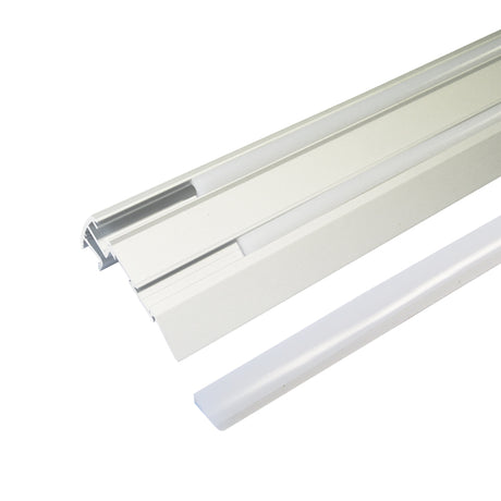 AL profil Stair pro LED pásky, s plexi, 2m