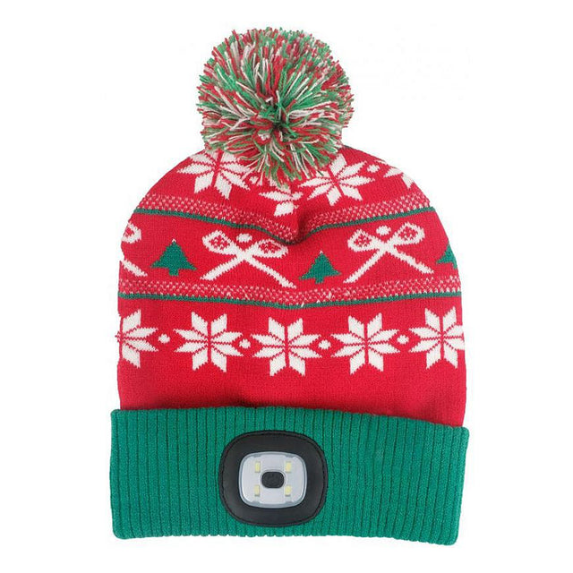 Čepice s čelovkou STREND PRO 3133737 X-mas nabíjecí
