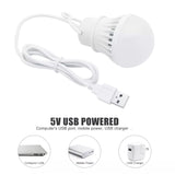 Žárovka USB bílá 5W