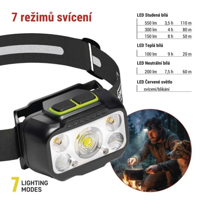Svítilna čelovka EMOS P3546