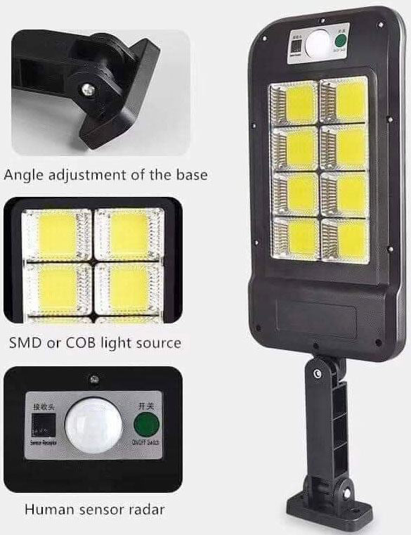 Svítidlo solární LED HS-8013 nástěnné s PIR