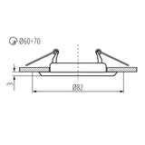Rámeček do podhledů KANLUX 301 CT-2114-C Argus Silver