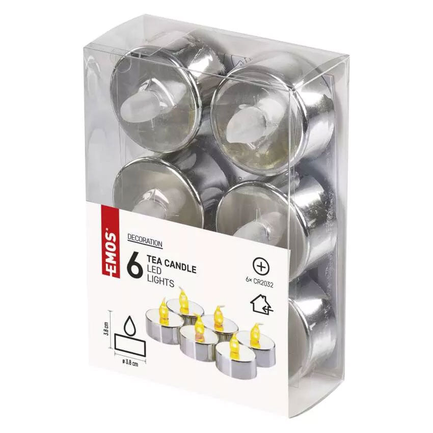 Čajová LED svíčka EMOS DCCV12 sada 6ks