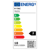Svítidlo stropní V-TAC VT-8618-N Square 18W