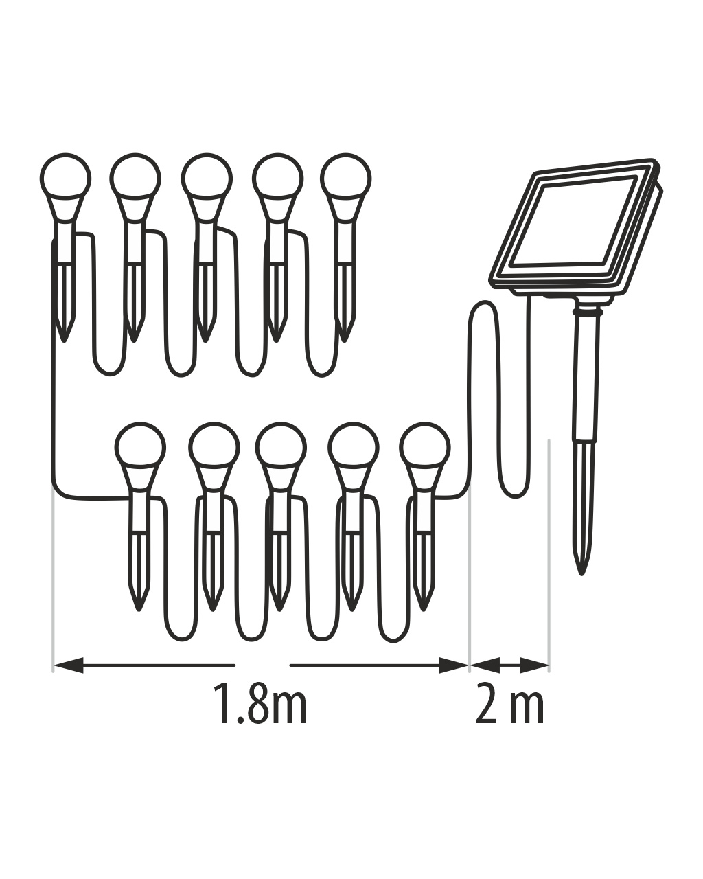 Svítidlo solární TRIXLINE TR-333D