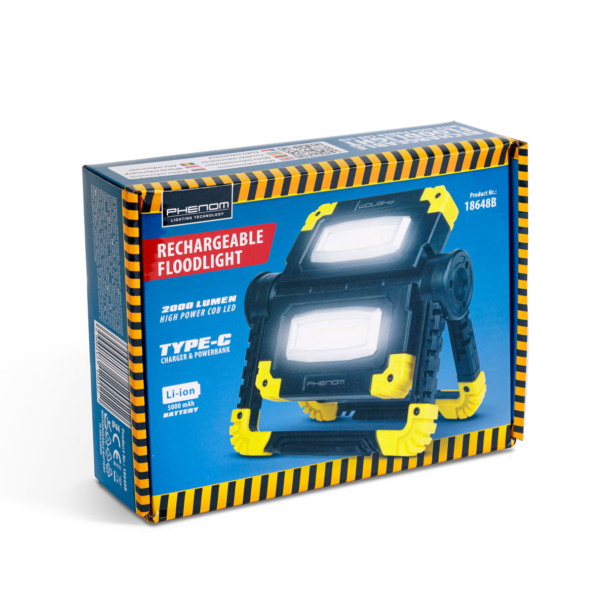 Nabíjecí LED reflektor PHENOM 18648B 2x10W