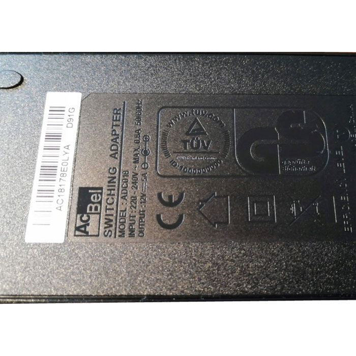 Adaptér napájecí 12V 5000mA ACbel ADC018 (5,5x2,1mm)