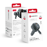 Autoadaptér USB FORCELL  F-Energy Alu