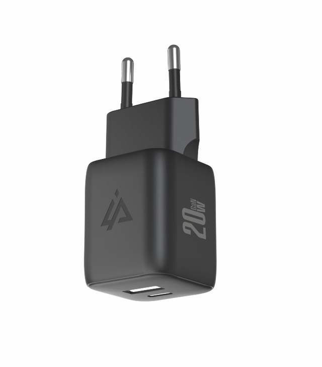 Adaptér USB iPEAX GaN USB/USB-C 90010125 Black