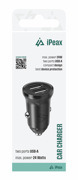 Autoadaptér USB iPEAX CL-02 Black