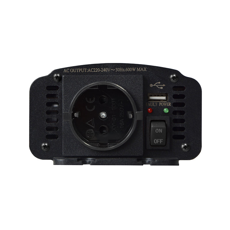 Měnič napětí GETI GPI  312 12V/230V 300W USB Schuko