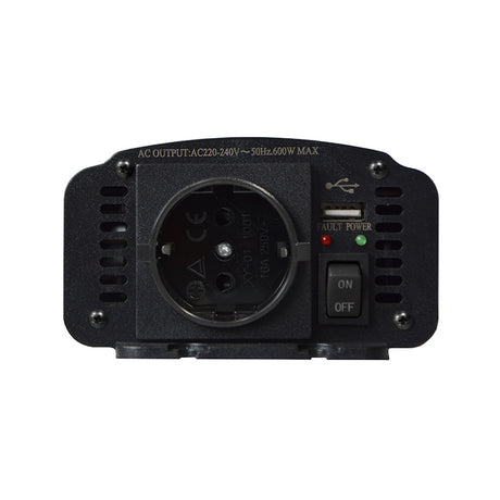 Měnič napětí GETI GPI  312 12V/230V 300W USB Schuko