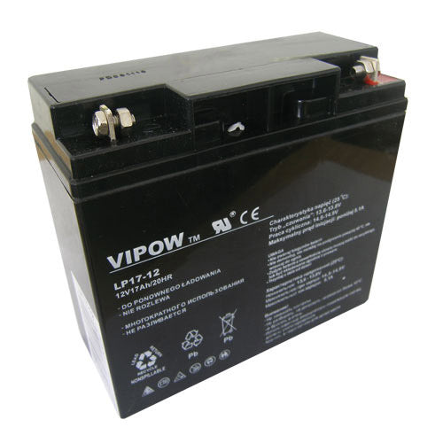 Baterie olověná 12V 17Ah VIPOW BAT0212