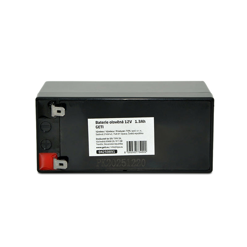 Baterie olověná 12V 1.3Ah GETI