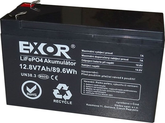 Baterie LiFePO4 12,8V 7Ah EXOR LFP R925