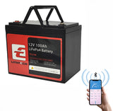 Baterie LiFePO4 12,8V 100Ah TE12100 LITHTECH Bluetooth, BMS, IP67