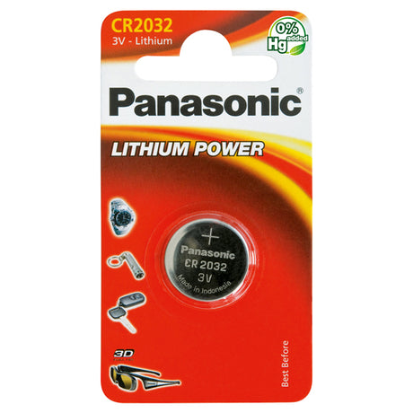 Baterie CR2032 PANASONIC lithiová 1ks / blistr