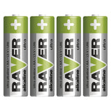 Baterie AA (R6) alkalická RAVER  4ks